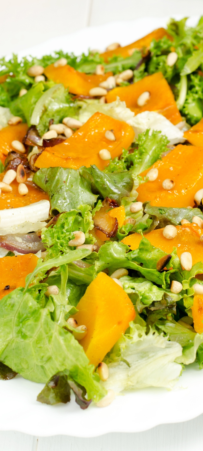 Salada de Abóbora Assada com Gorgonzola