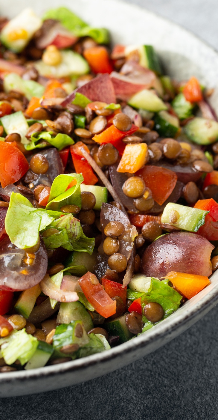 Salada de Tabule de Lentilha